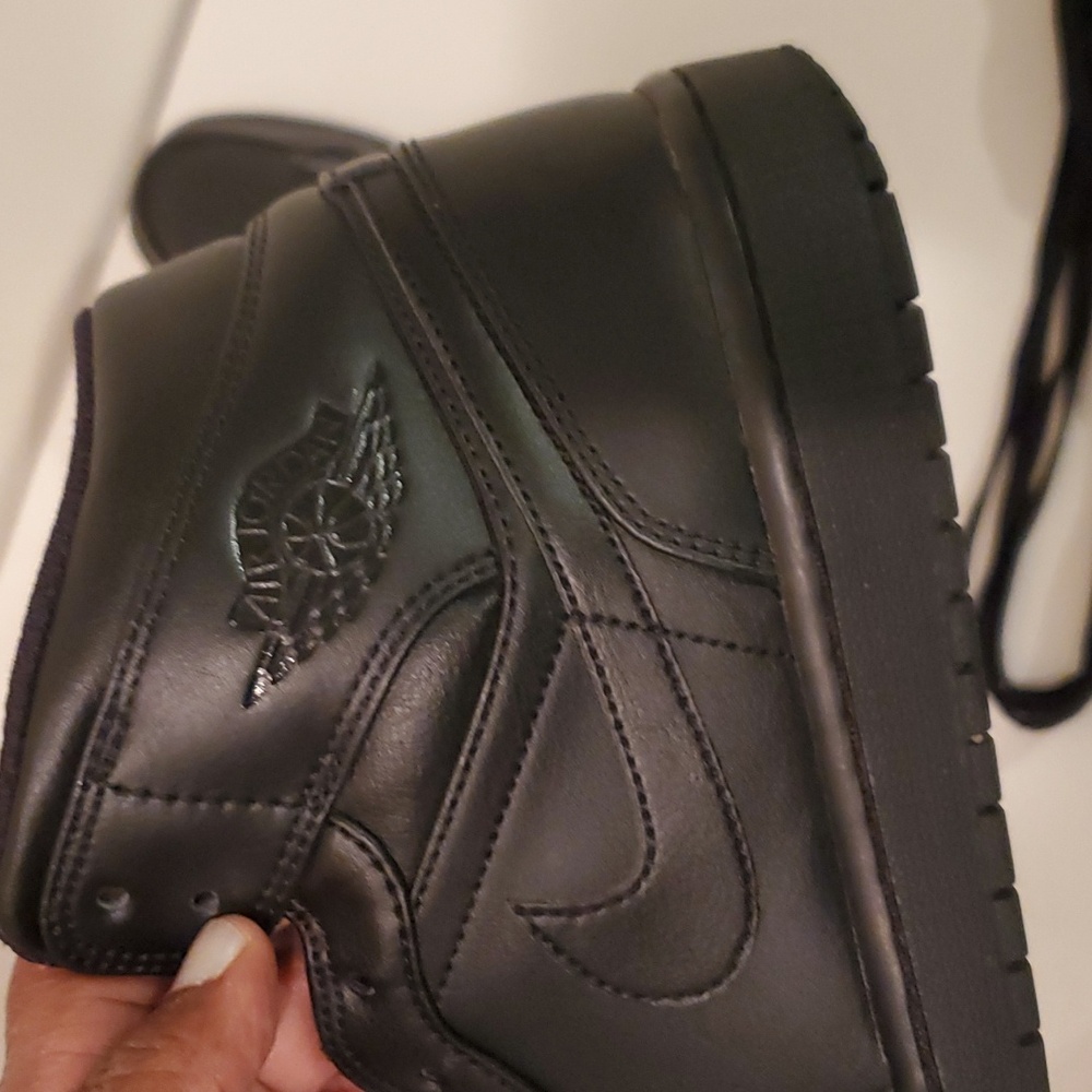 NIKE AIR JORDON 1 MID Men's black size 10.5 - Picture 12 of 15